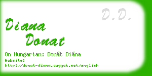 diana donat business card
